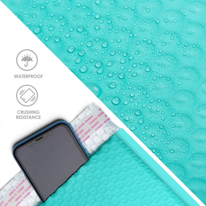 Switory 50 Stück A5 15,3 cm x 26,9 cm Blasenumschläge Poly Bubble Mailer Gepolsterte Umschläge Bubbl
