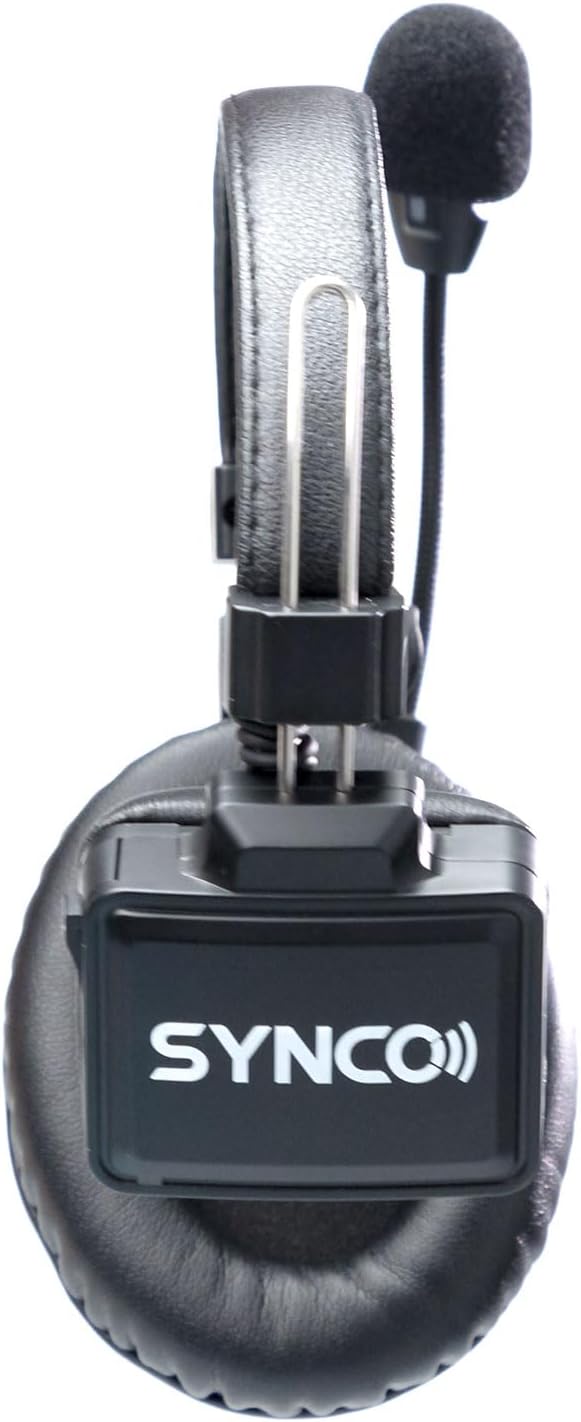 SYNCO XTalk X2 kabelloses Headset Intercom System,2.4 GHz Vollduplex 350 M/1148 FT Echtzeit-Monitori