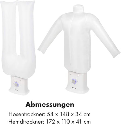 Klarstein ShirtButler Deluxe automatisches Trocken- und Bügelgerät, 2-in-1: Trocknen und bügeln, 125