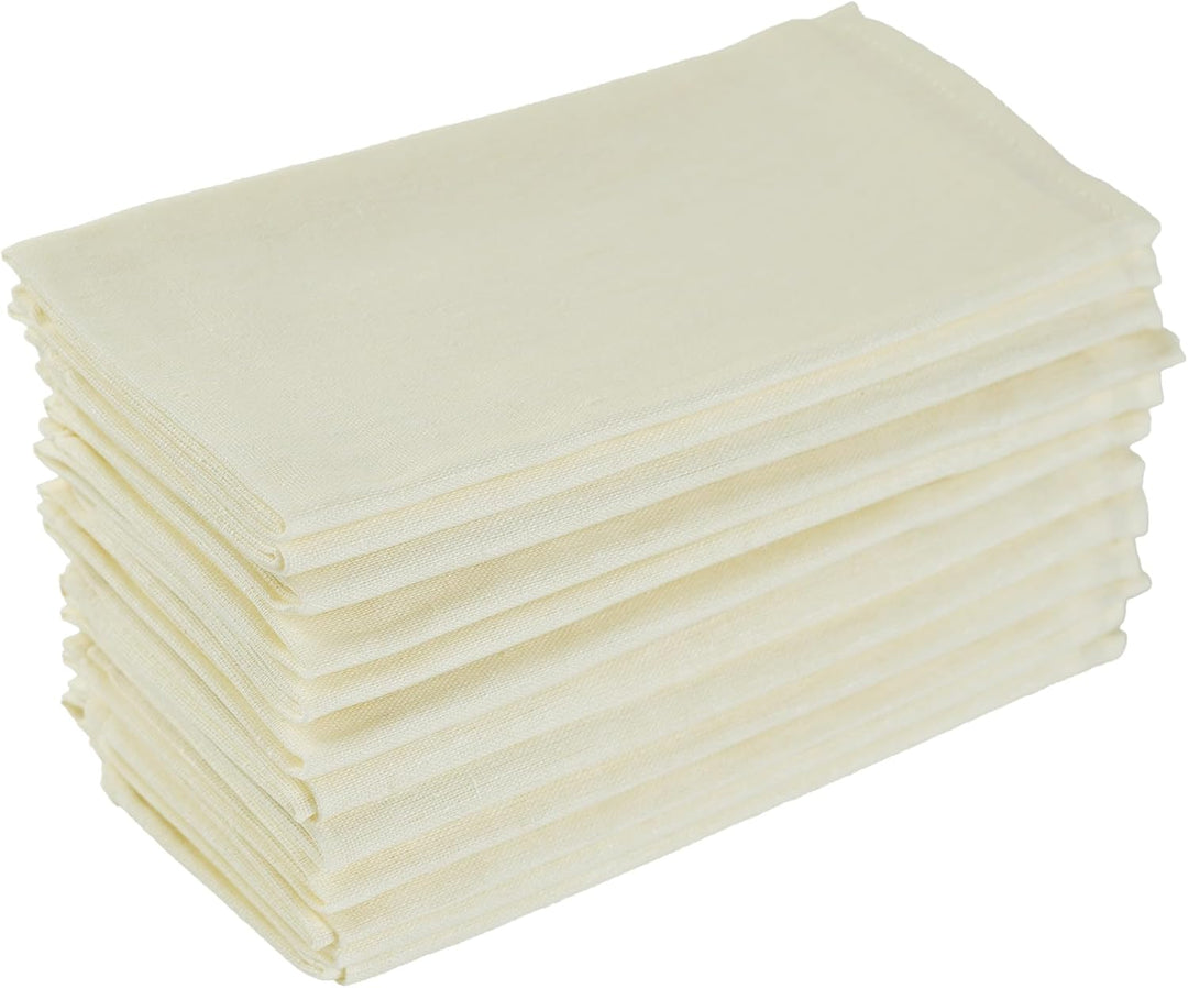 weich Baumwoll-Polyester gemischt Abendessen Cloth Servietten, 12 Stück (40 x 40 cm), für Veranstalt