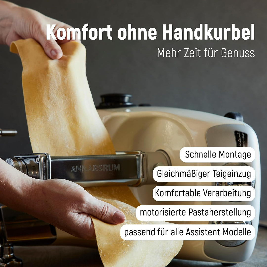 Ankarsrum Pasta Set Lasagne &amp; Fettuccine | 2 Pastawalzen für frische Pasta, Nudelaufsatz Zubehör für