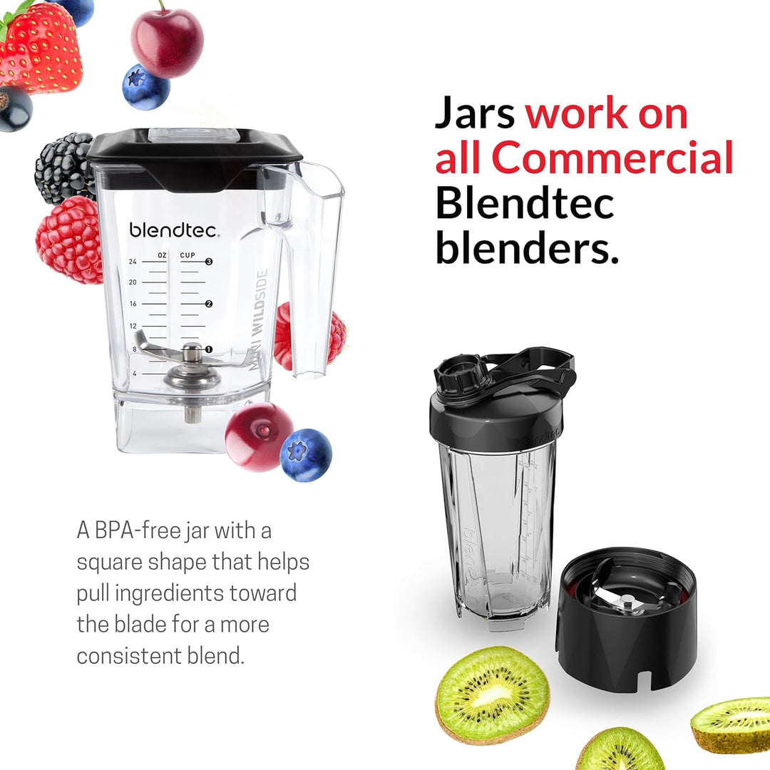 Blendtec 40-642-50 Mini WildSide Jar Behälter, 1.3 L, Transparent Mini-Glas von WildSide, Mini-Glas