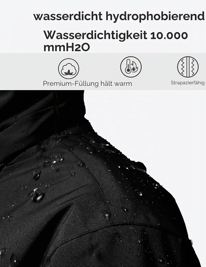 Wantdo Mädchen Berg Ski Jacke Warmer Winter Fleece Mäntel Wasserdichter Atmungsaktive RegenMäntel Ou