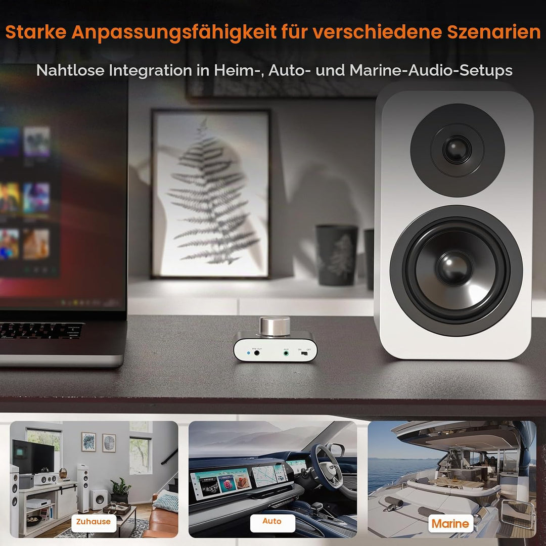 Nobsound TPA3221 Bluetooth Verstärker für Lautsprecher: HiFi 100W×2 mit Aktiv Subwoofer Anschluss fü