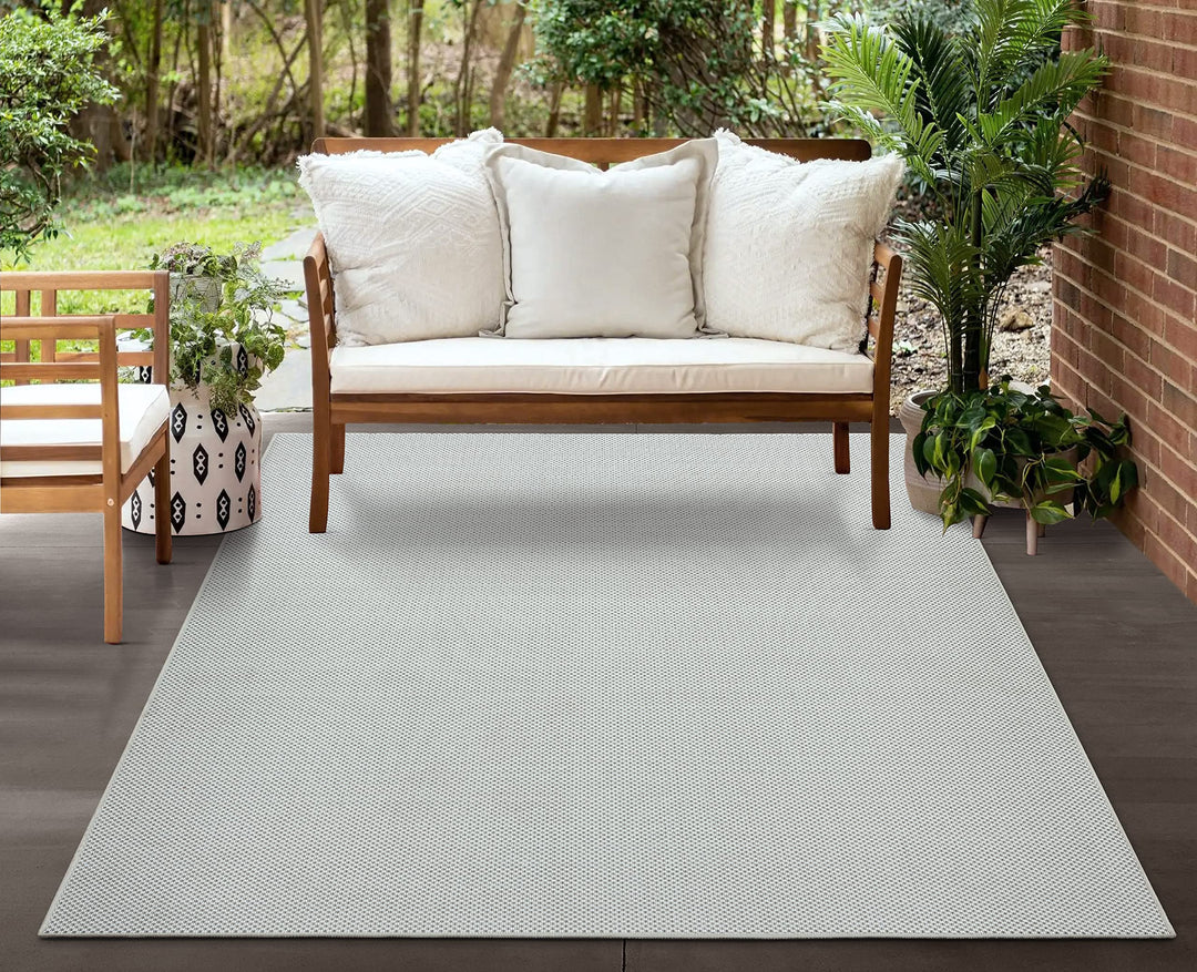 Mia´s Teppiche Malaga In- & Outdoor Teppich Flachgewebe, Modisches Design, Schicke Farben, für Balko