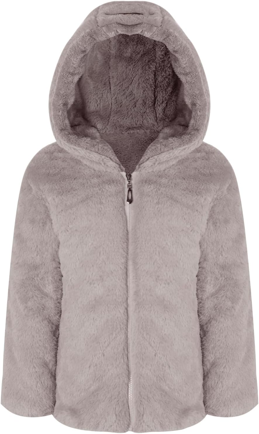 Oyolan Kinder Mädchen Kapuzenjacke Teddybär Fleecejack Winter Outwear Mantel Cartoon Sweatshirt Hood