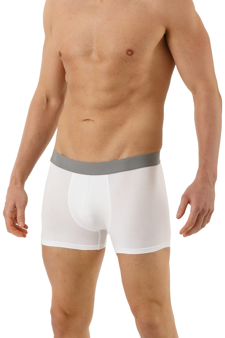 Albert Kreuz Herren Retroshorts Micromodal 2er Pack weiss XL Weiss, XL Weiss