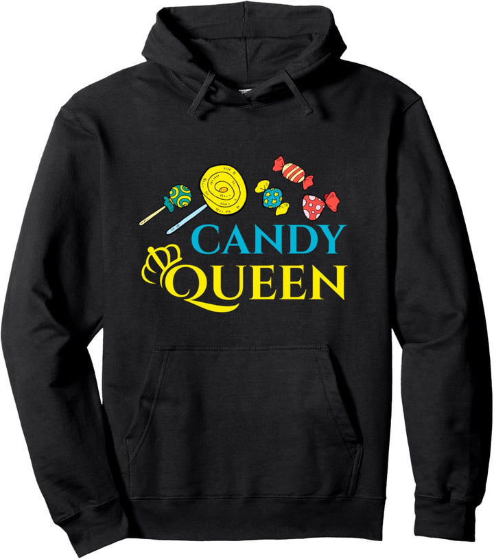 Funny Candy Queen Gift For Lollipop Lover Sweet Tooth Pullover Hoodie