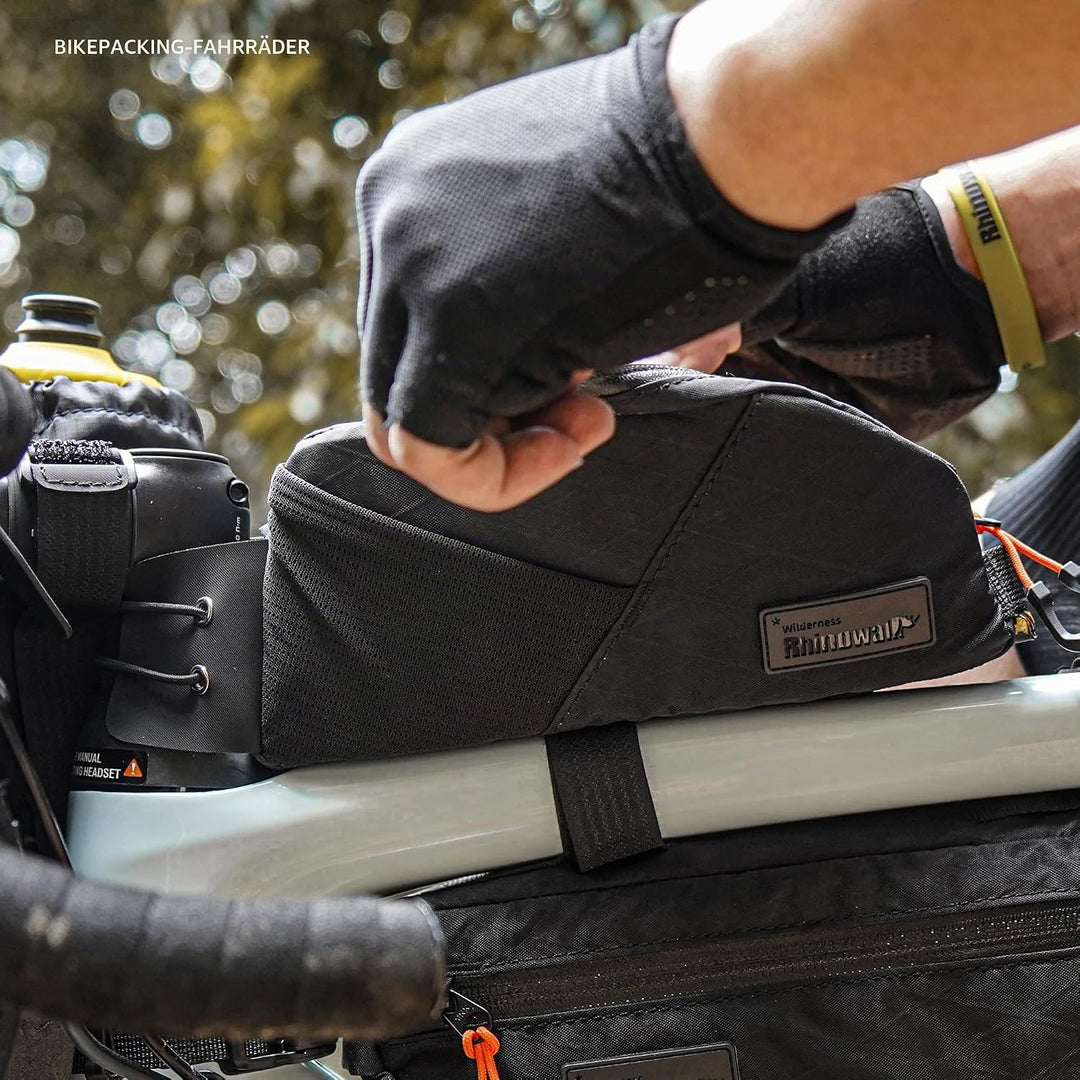 Rhinowalk Fahrradrahmentasche 1,2L – wasserdichte Lenkertasche mit Handyhalterung, kleine Fronttasch