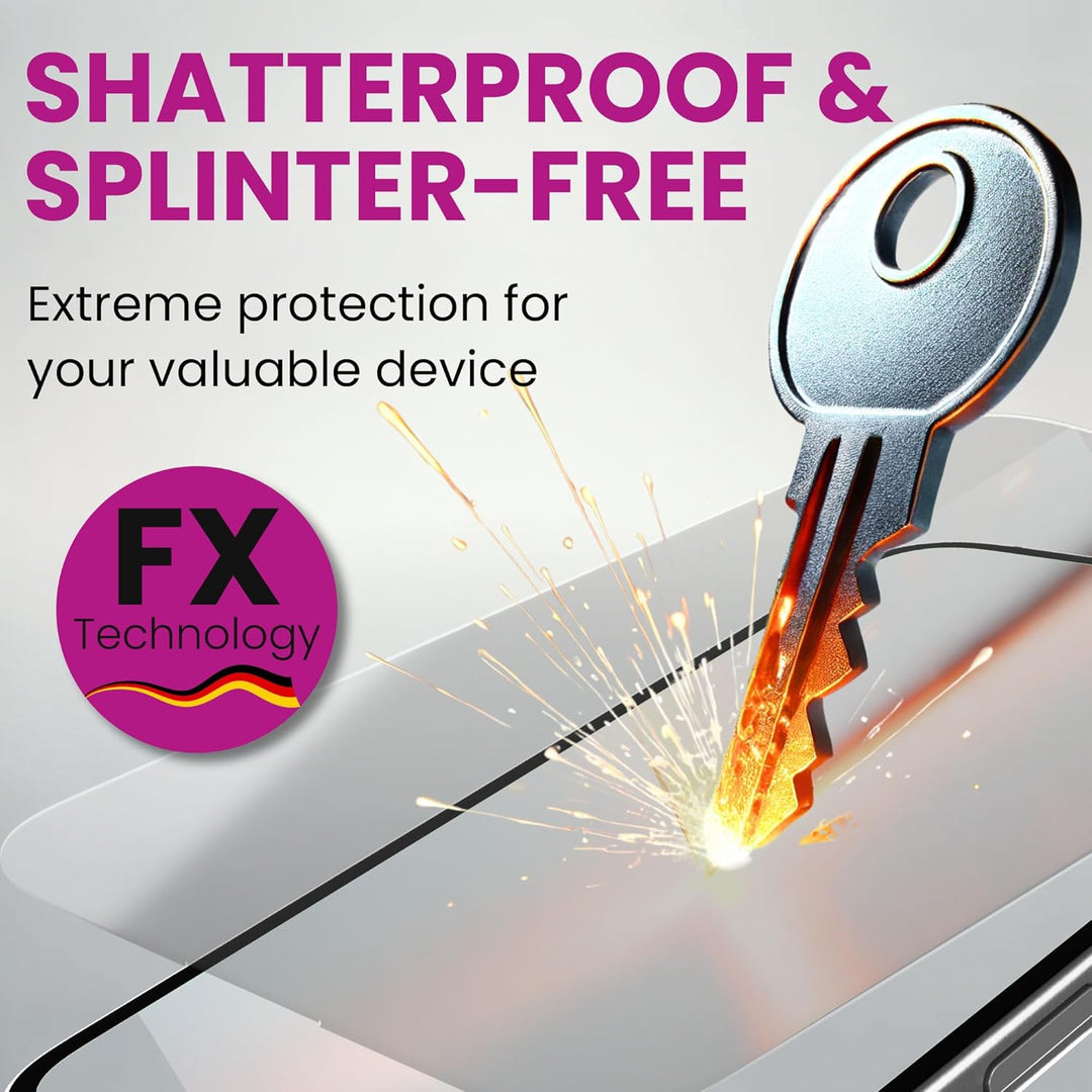 atFoliX Glasfolie kompatibel mit Xoro MegaPad 2154 Panzerfolie, 9H Hybrid-Glass FX Schutzpanzer Foli