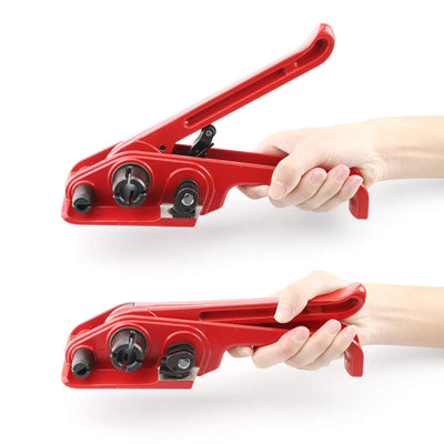 Manuelle Umreifungsset incl.Versiegelung Spanngerät 100m Umreifungsban 50 Stück Clips für Spanner PP