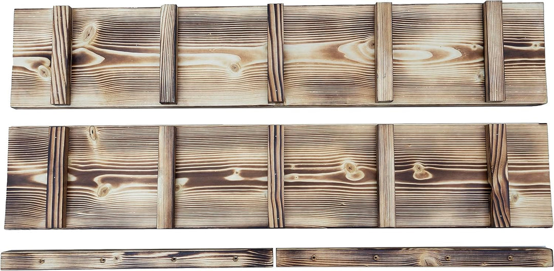 Katzenleiter Katzentreppe Geflammt Katzenstufe für Balkon Fenster mit Metallhaken 1m - 6m (Länge: 3