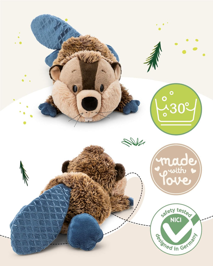 NICI Kuscheltier Biber Harry Woodsnacker 30cm - braun - Weiches Plüschtier – niedliches Stofftier zu