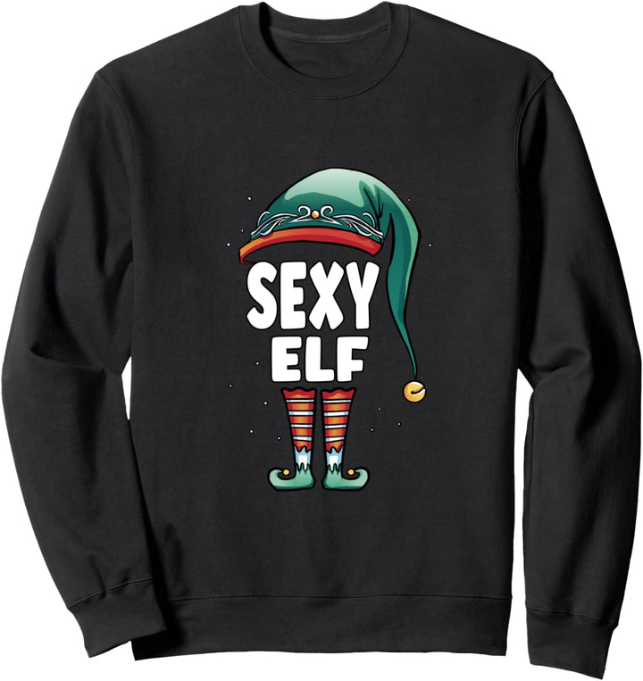Sexy Elf Partner Look Familie Outfit Weihnachten Sweatshirt