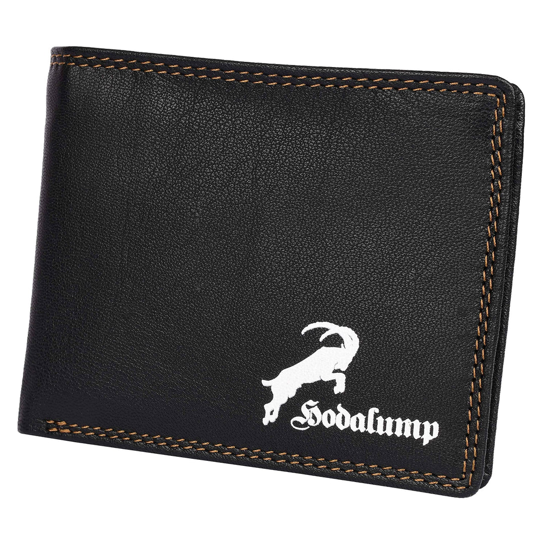 hodalump Echt-Leder Geldbörse • Geldbeutel für Damen und Herren mit RFID-Schutz • Portmonee mit Münz