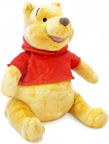 Disney Store Winnie Puuh Offizielles Kuscheltier, 32 cm, Stoffbär mit Stickereien und dem klassische