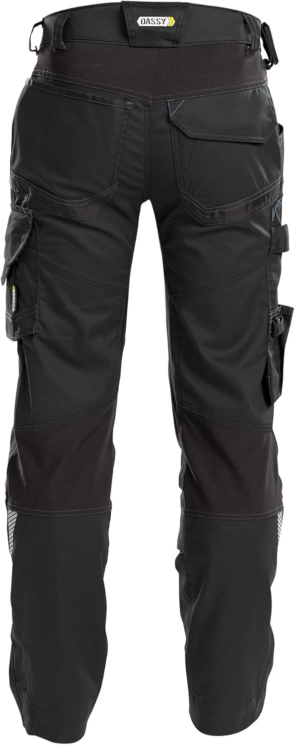 DASSY® Dynax Bundhose mit Stretch und Kniepolstertaschen DASSY D-FLEX PESCO 41 SCHWARZ 52