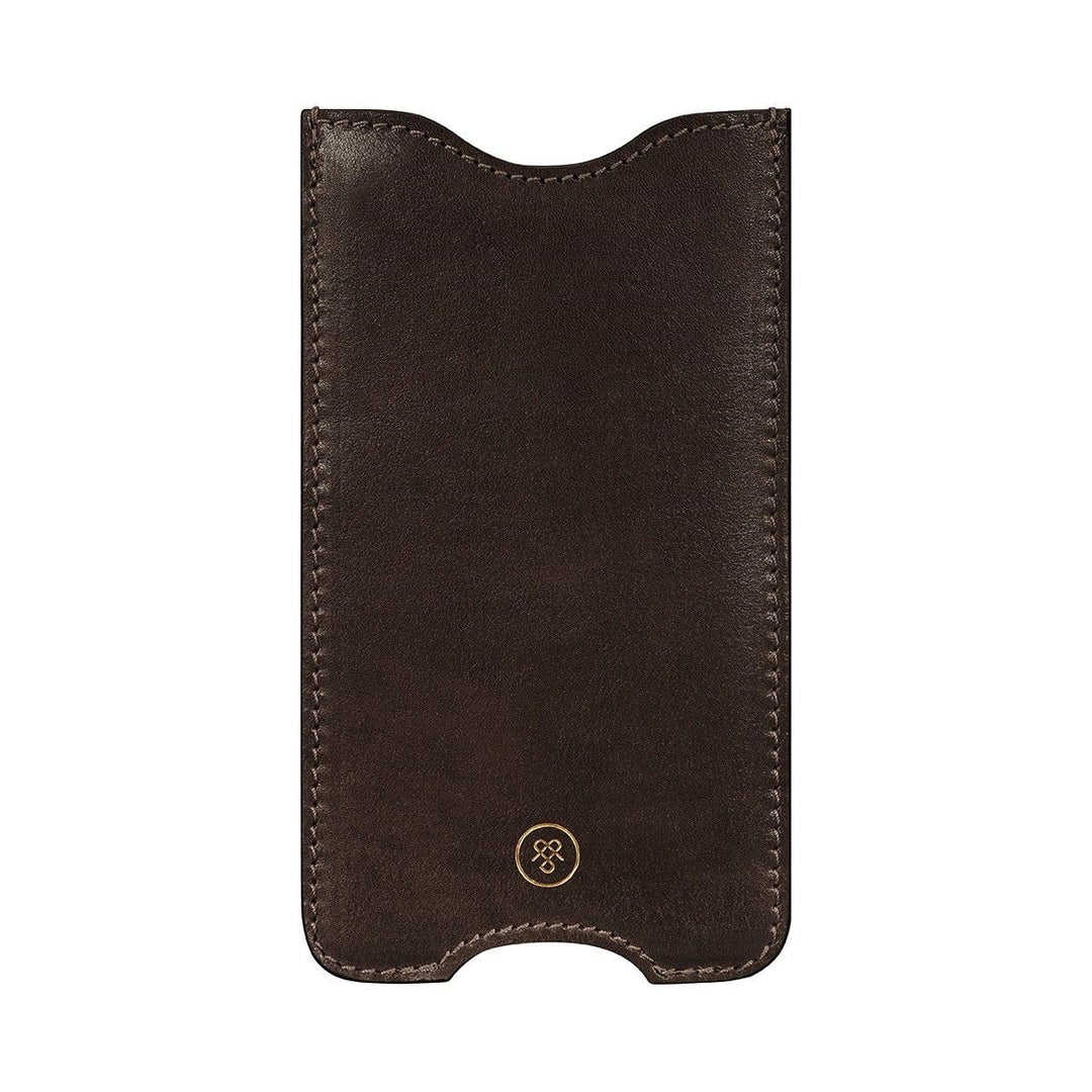 Maxwell Scott The Leoni iPhone 11 Leather Case (Choc) Dark Chocolate Brown, Dark Chocolate Brown