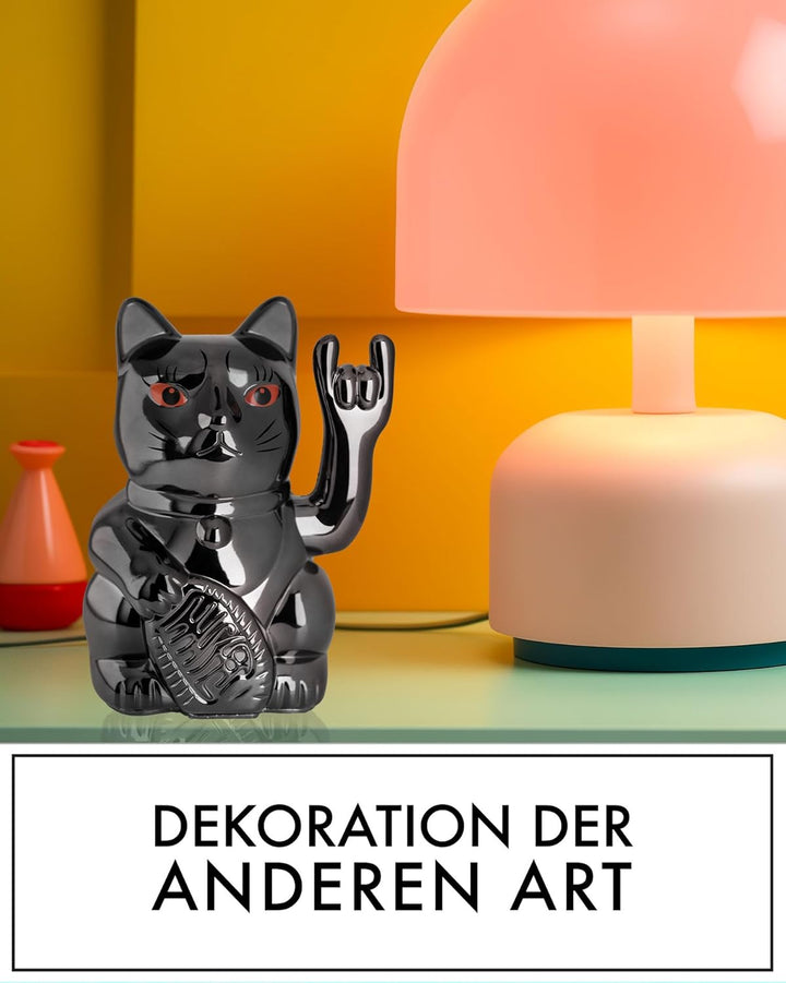 ANGRY CAT - Winkekatze Lucky CAT - rockige, winkende - Rock- japanische Winkkatze rockt - Dekoartike