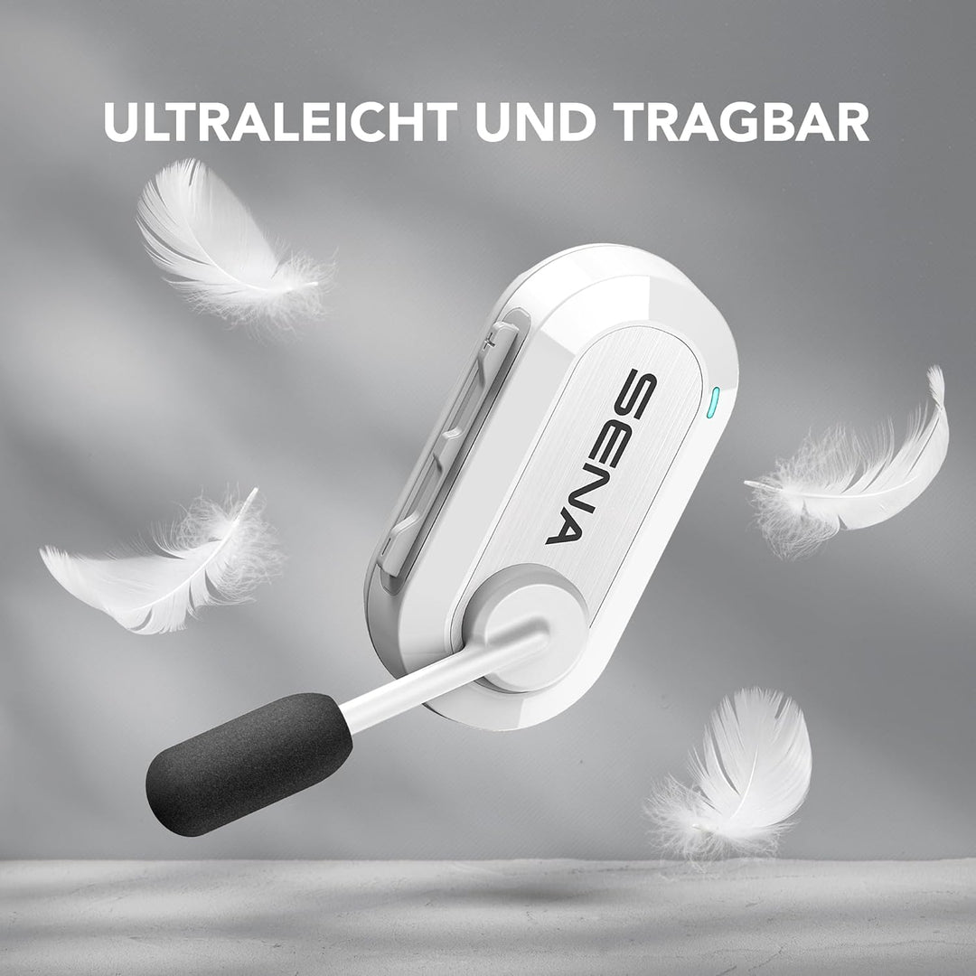 Sena BiKom 20 Cycling Kommunikationsystem, Leichter Mesh Kommunikator mit nur 20 Gramm Gewicht (Schw