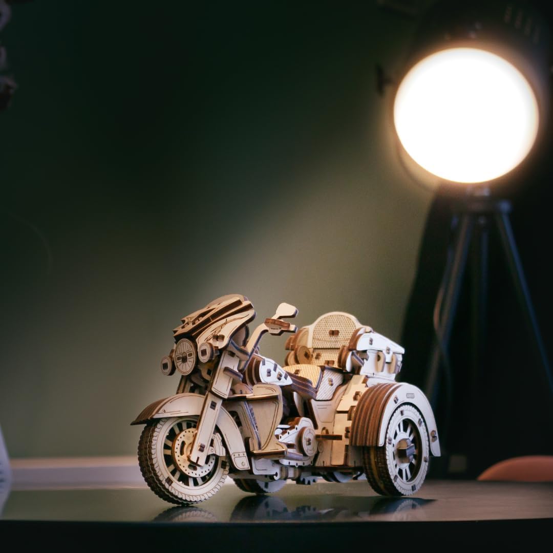 3D Puzzle Motorrad – DIY Motorrad 3D Puzzle Erwachsene & Jugendliche ab 14 Jahren – 3D Holzpuzzle mi
