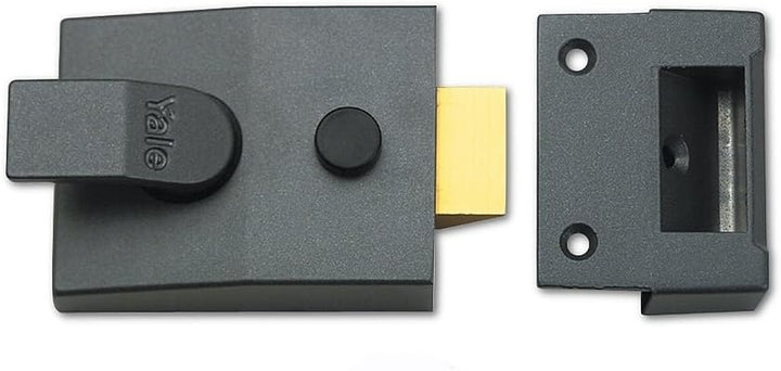 Yale 89 Standard Nachtriegelschloss, Chromzylinder satiniert, Dornmass 60 mm Satin Chrome Cylinder 6