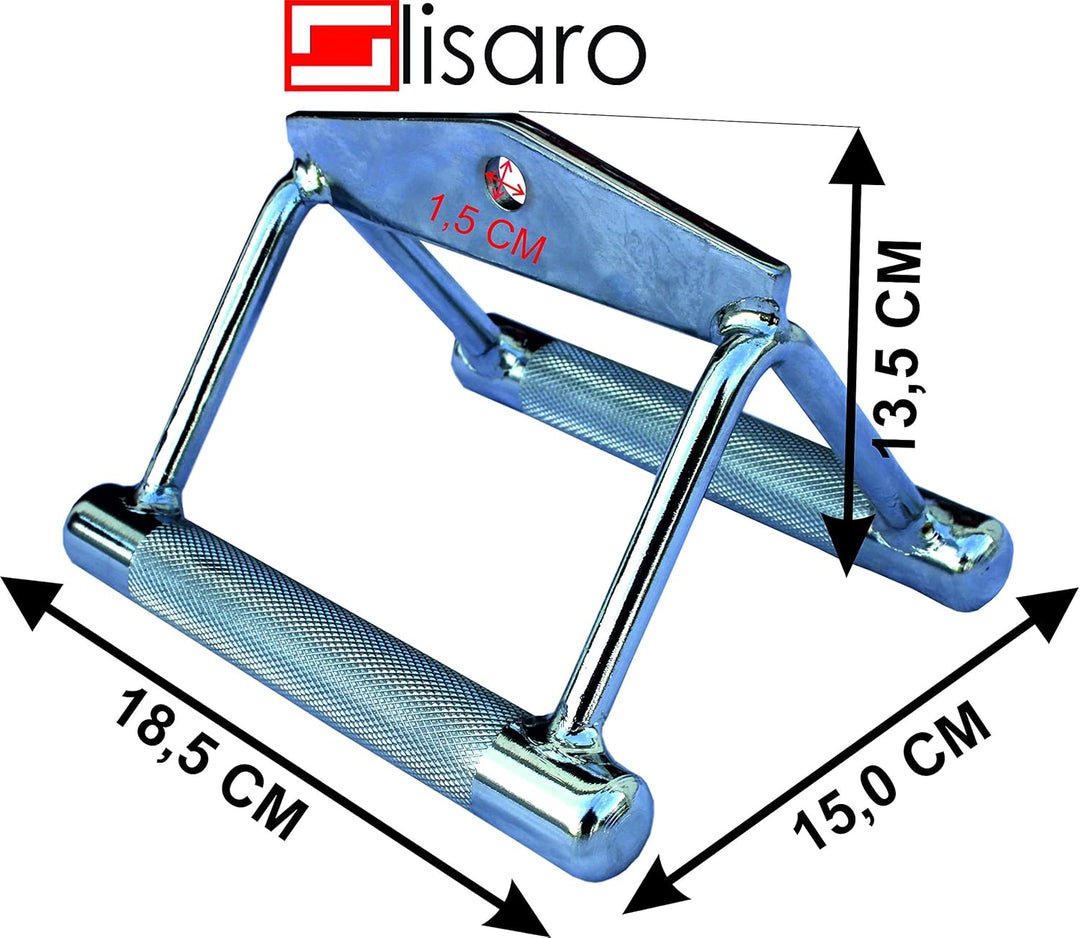 lisaro Parallel Griff/Rudergriff Weiter | One Size | Vollstahl Chrom | Studioqualität | Zubehör für