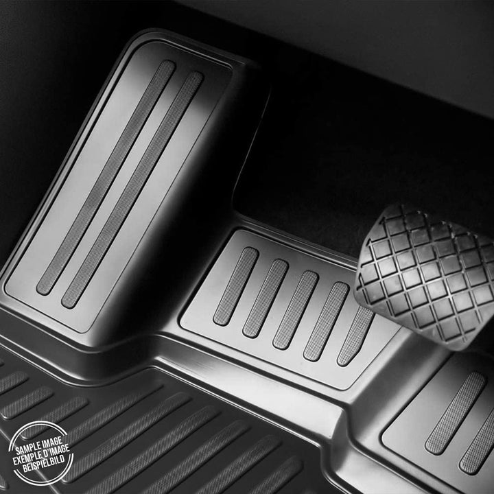 OMAC Gummimatten Fussmatten kompatibel mit Volvo V60 S60 2018-2024 TPE Automatten Schwarz 4X Fussmat