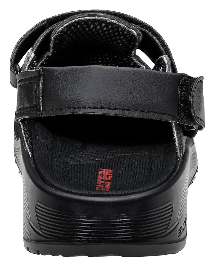 ELTEN Clog MICHEL black ESD SB, Damen und Herren, Textil, Stahlkappe, leicht, klassisch, Schwarz, Gr