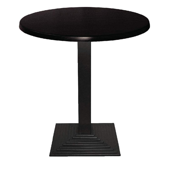 Bolero Gusseiserner quadratischer Tischfuss, schwarz, Abmessungen: 720(H)x 425(B)mm, Cafés Restauran