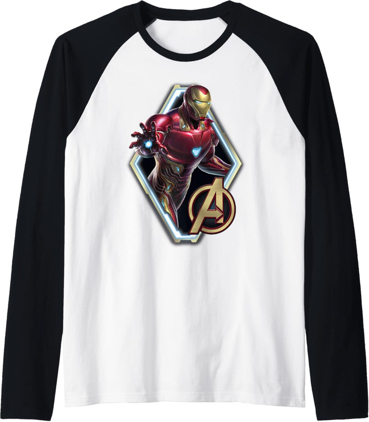 Marvel Avengers Iron Man Diamond Portrait Raglan