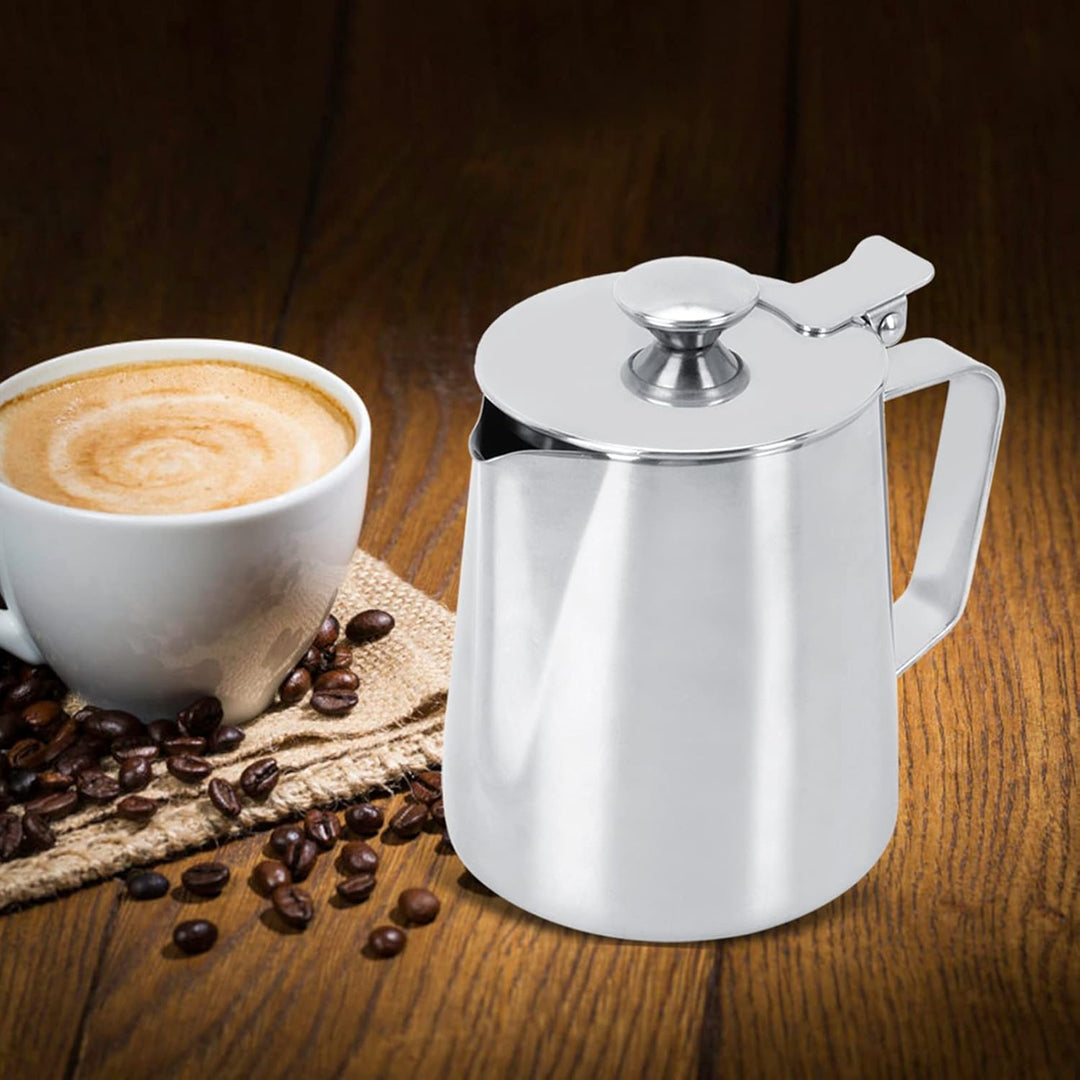 Tasse ziehen,350ml Espresso Steaming Pitchers Edelstahl Milch Craft Kaffee Latte Schaum Art Krug Kru