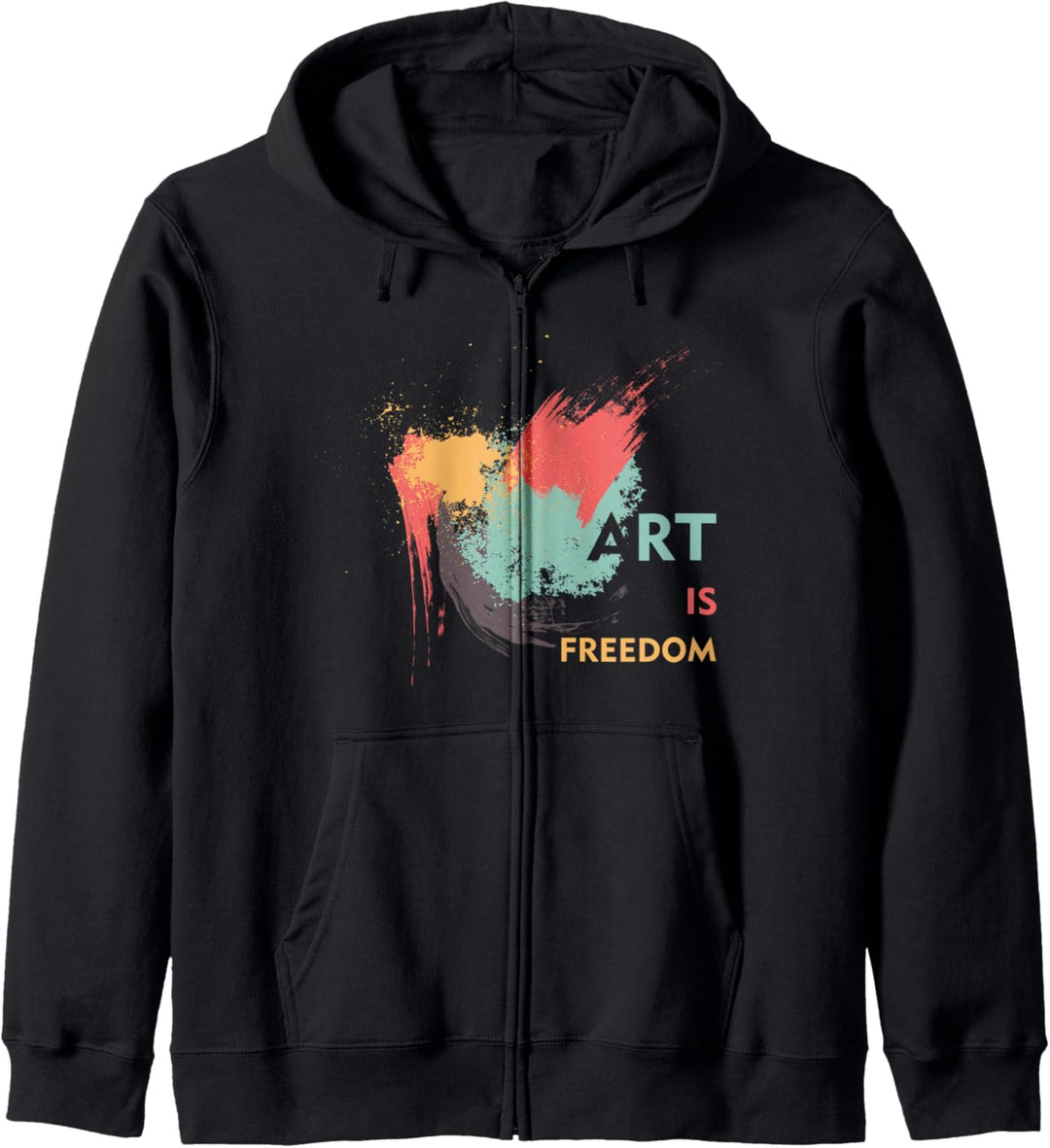 Art Is Freedom Lustiger Motivations-Künstler Kapuzenjacke