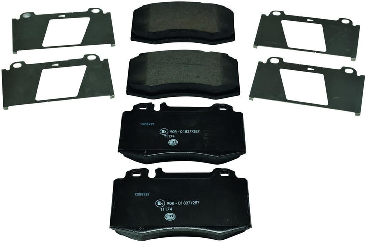 HELLA PAGID 8DB 355 008-691 Bremsbelagsatz - T1174 - Dicke/Stärke: 17.7mm - Bremssystem: Brembo - fü