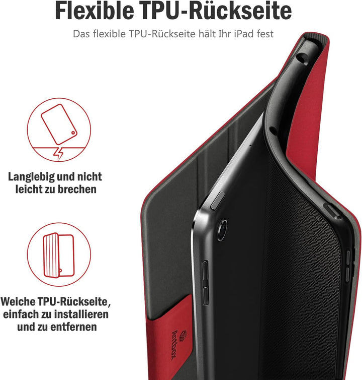 Antbox Hülle für iPad 10.2 (9. Generation/8. Generation/7. Generation) mit stifthalter Auto Schlaf/W
