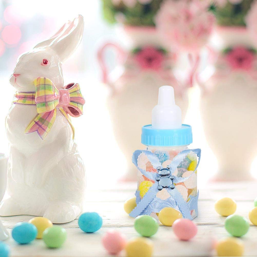Fdit 50 Stück Candy Flasche Party Geschenke Baby Dusche Flasche Gadgets Partyzubehör Baby Fläschchen
