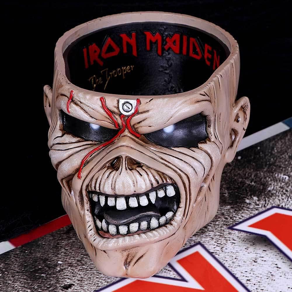 Nemesis Now Trinket Box Iron Maiden Eddie The Trooper Head Schmuckkästchen, Polyresin, Beige, Einhei