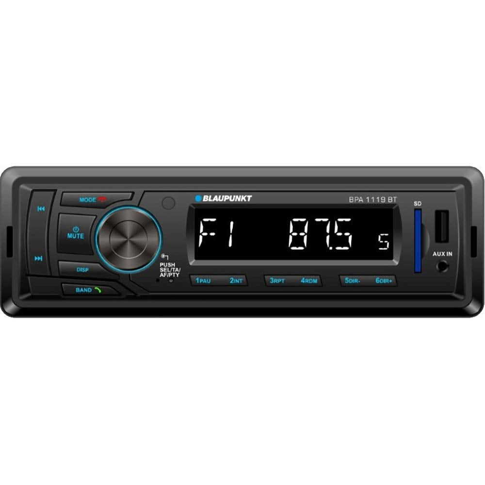 Blaupunkt BPA1119BT Autoradio, 1 DIN, Bluetooth, USB, Schwarz Single, Single