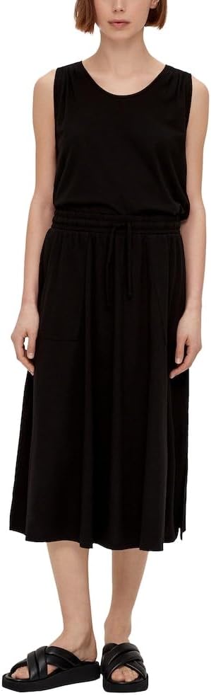 s.Oliver Damen Midi Rock 42 Schwarz 9999, 42 Schwarz 9999