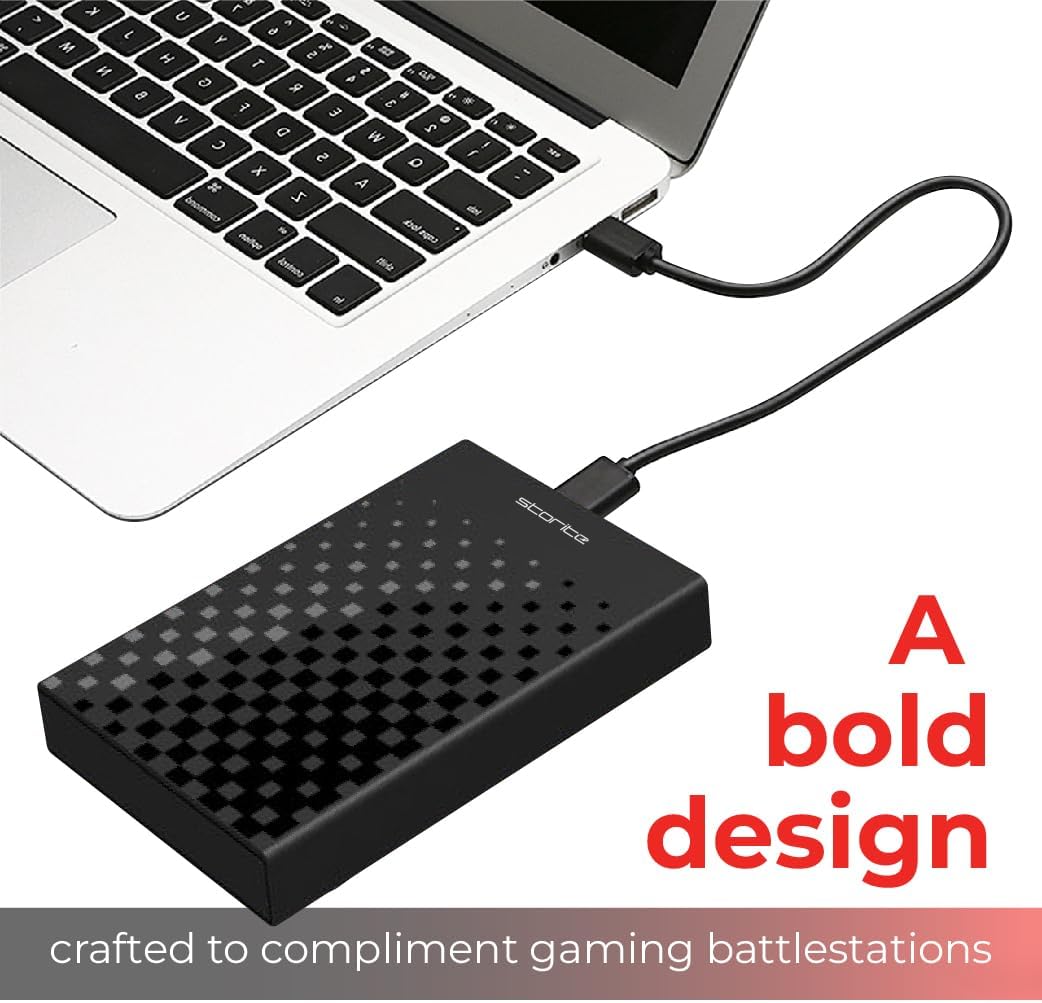 Storite Externe Festplatte, 250 GB, USB 3.0, tragbar, leicht, Plug &amp; Play, Datensicherungsspeicher f