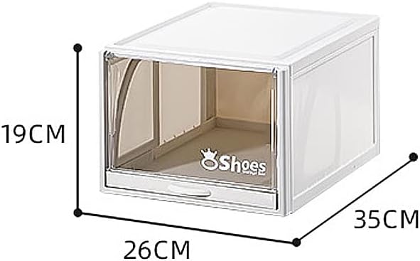 S.I.C Schuhbox, Schuhaufbewahrungsbehälter, Schuhregal mit ausziehbarer Schublade, Aufbewahrung, fal