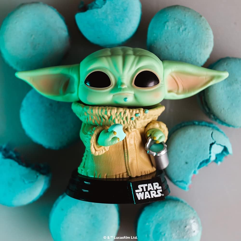 Funko Pop! Star Wars: The Mandalorian - Grogu (The Child, Baby Yoda) mit Cookie - Vinyl-Sammelfigur