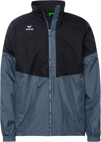 Erima Unisex Squad Allwetter Jacke, Schwarz/Slate Grey