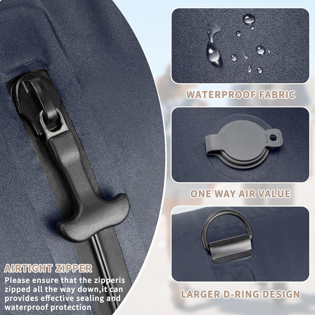 Vakuumbeutel für Kleidung Wiederverwendbar TPU Vakuumierbeutel mit Luftdichtem Ventil Reise Nylon Or