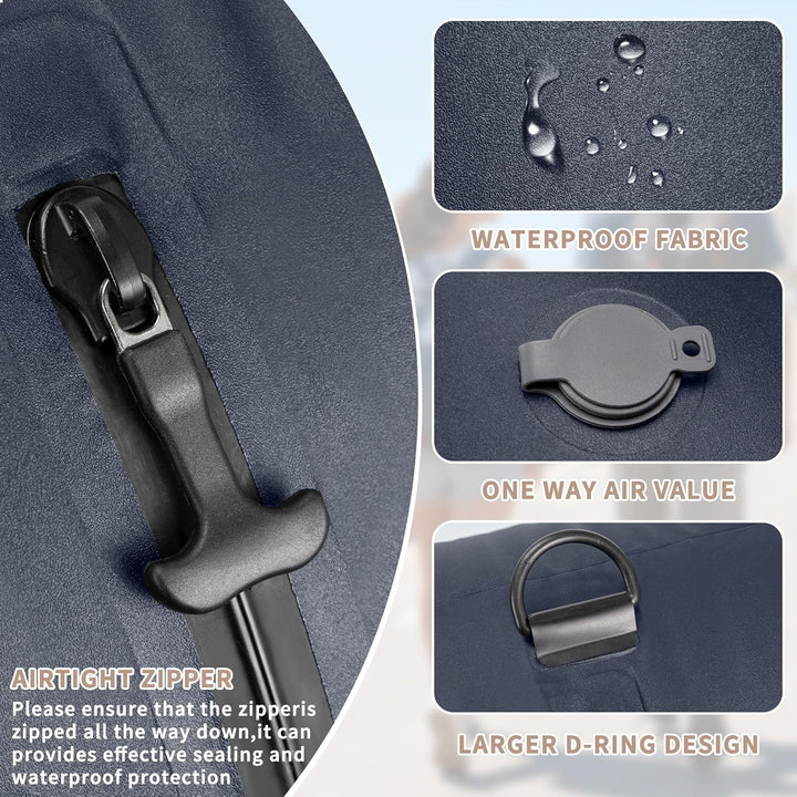Vakuumbeutel für Kleidung Wiederverwendbar TPU Vakuumierbeutel mit Luftdichtem Ventil Reise Nylon Or