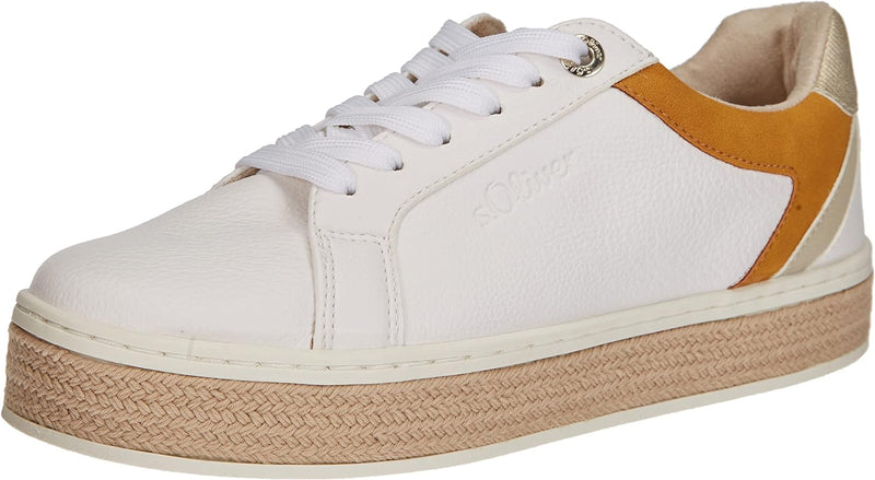 s.Oliver Damen 5-5-23636-28 Sneaker 37 EU White Comb, 37 EU White Comb