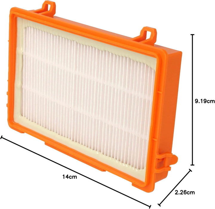 vhbw 2x Staubsaugerfilter Ersatz für Thomas 787251 für Staubsauger | HEPA-Filter Orange Weiss