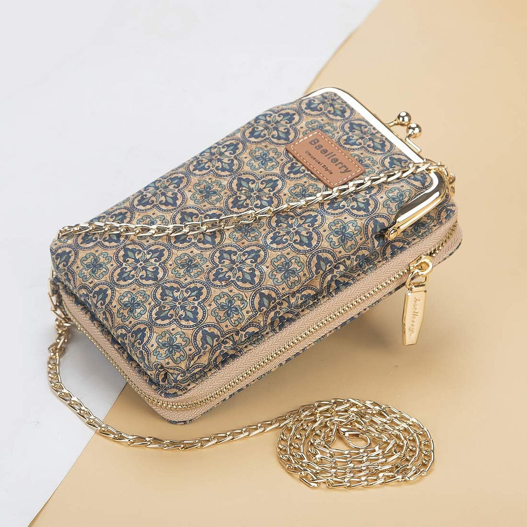 Kork Handy Umhängetasche Damen, Kleine Schultertasche Handytasche zum Umhängen mit Kartenfächer Cros