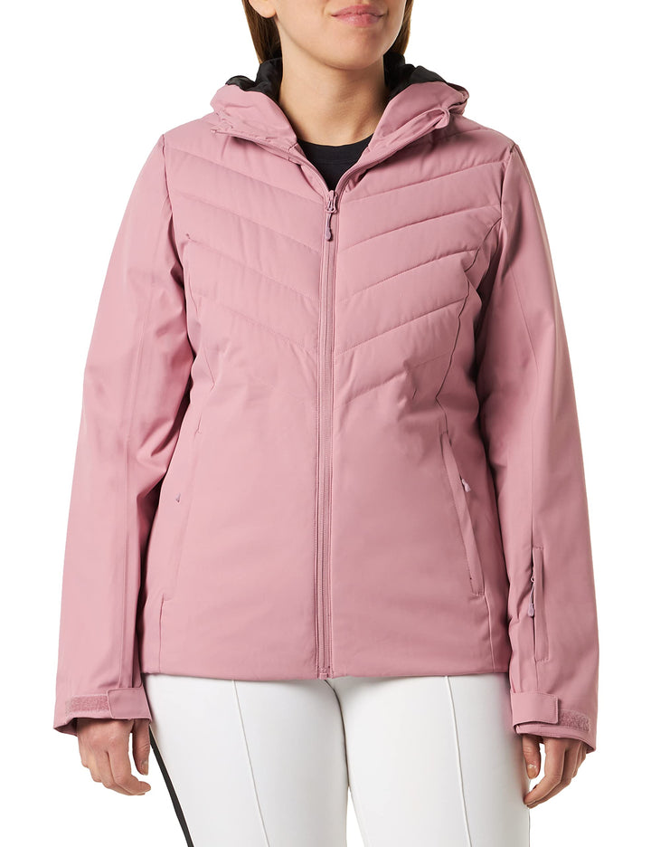 4F Damen Women's SKI Jacket KUDN003 Jeans, Dark PINK, L