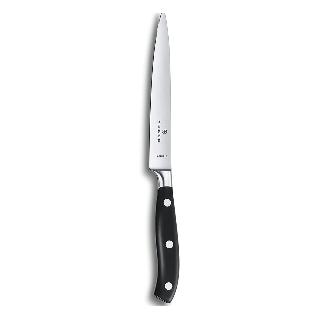 Victorinox, Grand Maître, Profi Tranchiermesser, Extra Scharfe Klinge, gerader Schliff, 15 cm, Robus